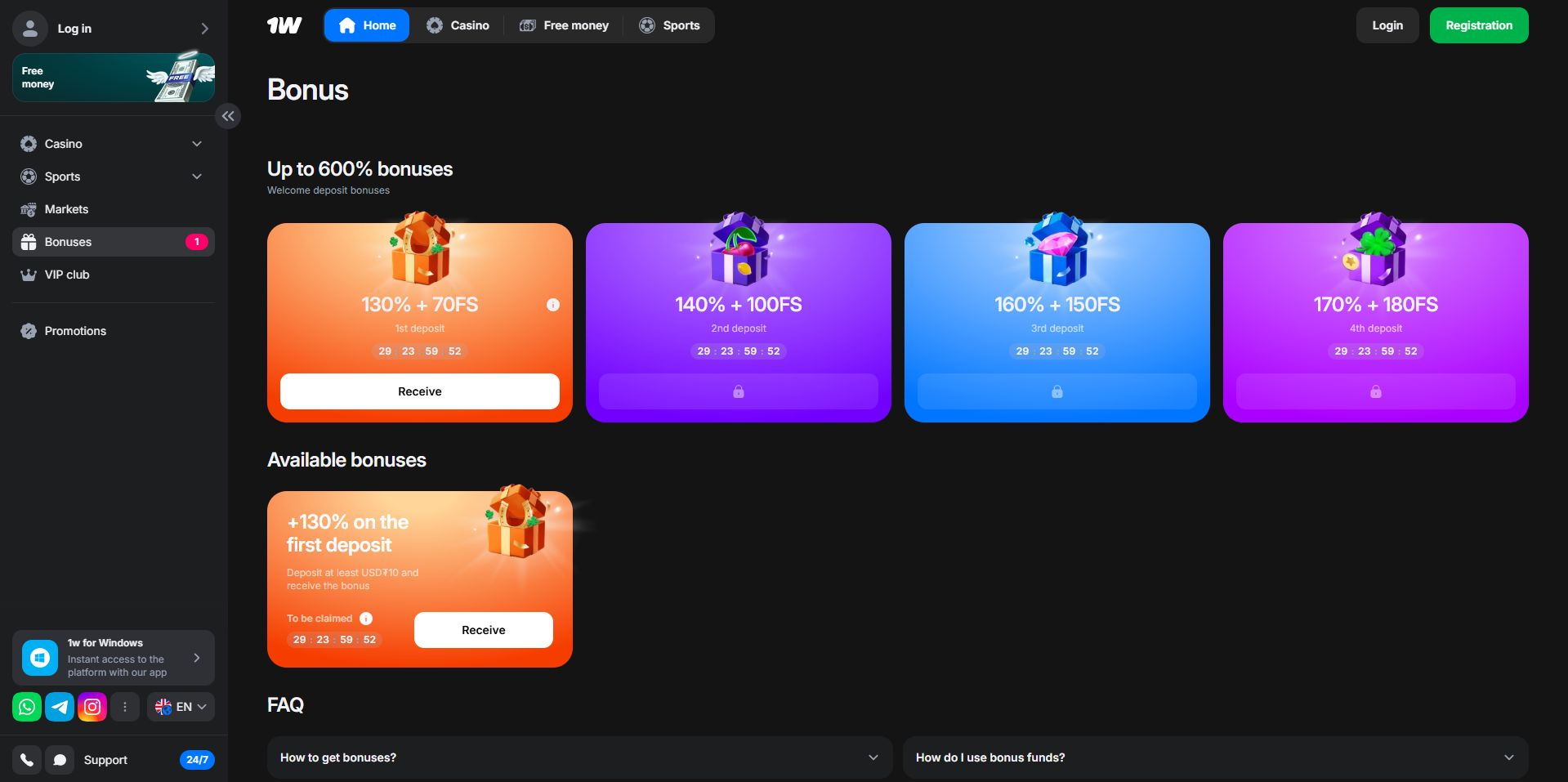 1Win Casino Bonuses 1Win Casino Bonuses